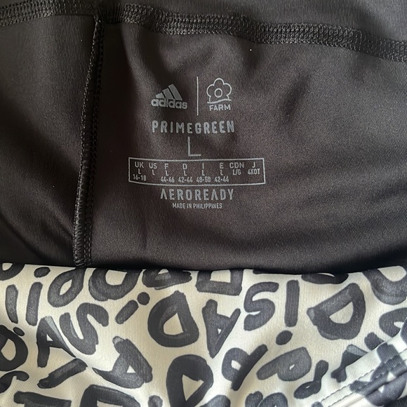 Adidas Leggings 🖤Aeroready Logo Workout - Picture 5 of 7